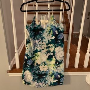 Floral Watercolor Mini Dress